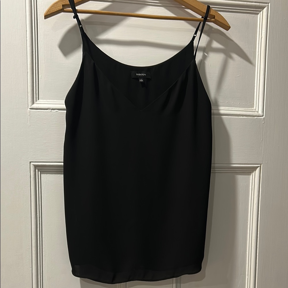 Aritzia Babaton bundle Black Camisole & Royal Blue Vneck t shirt size small